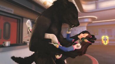 'Rough Sex with a Werewolf: D.VA Gets Fucked Raw'
