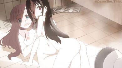 Naked Kaguya in the Shower: A Filtered Delight