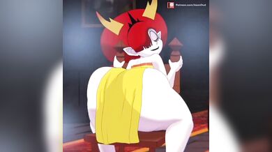 'Hekapoo's voluptuous booty shakes and quakes as she rides the stiff dick of Aeondud!'