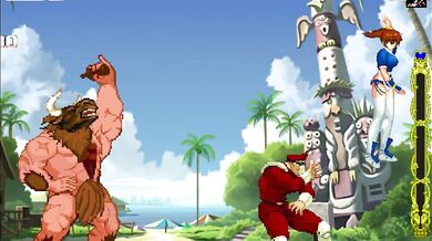 Kasumi takes on the Minotaur Team in a Wild Sex Romp