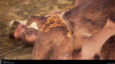 Tribal Native Gets Fucked and Creamed by Beastly Minotaur in the Wild