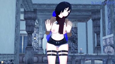 'The Bloody Tavern: Mikasa Ackerman gets fucked by a mysterious stranger during the chaos of the Attack on Titan invasion'