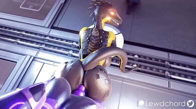 Futa Robot Ravages Lizard with Mechanical Ecstasy [Lewdchord]