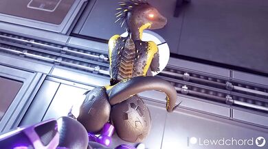 Futa Robot Ravages Lizard with Mechanical Ecstasy [Lewdchord]