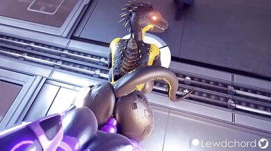 Futa Robot Ravages Lizard with Mechanical Ecstasy [Lewdchord]