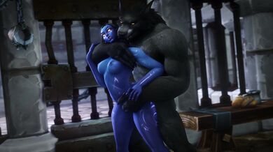 'Selestrix's Werewolf Jailhouse Romp with Noname (hentaipornvideo)'