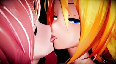 Yuri Vocaloids Lesbian French Kissing Debut