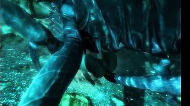 Raunchy Lara Croft and Monstrous Chaurus's Fornication at High Mountain Villa - Part I