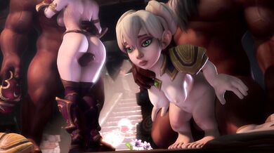 Titanic Anal Tail-Sliding with a Nerdy Dragon Queen and a Cute Little Goblin Mage [Ultra HD]