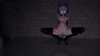 Miku Gives Double Penetration with a Dildo and a Vibrator!