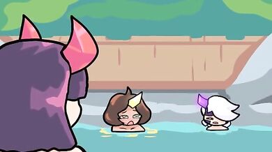 'Mystical mermaid babes engage in a steamy showdown beneath the waves'