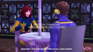 Jean and Logan Get It On in the Bathroom While Cyclops is Left Waiting in the Restaurant