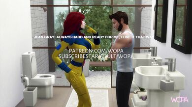 Jean and Logan Get It On in the Bathroom While Cyclops is Left Waiting in the Restaurant