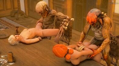 Triss And Ciri Preggo Loop With Horny Nekkers [NSFW]