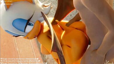 The Fappening! Rouge the Bat's Wet and Wild Pussy Pounding Compilation