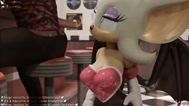 The Fappening! Rouge the Bat's Wet and Wild Pussy Pounding Compilation