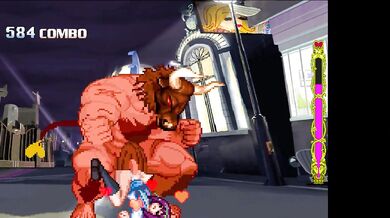 Bull with a human body fucks the shit out of the cute anime girl