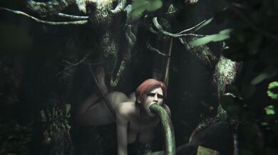 Lesbian Threesome with Triss and the Leshen [Big Tits][Hardcore Fucking]