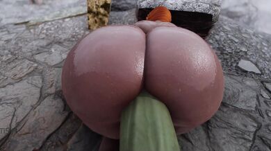 Busty MILF gets banged by a massive futanari monster