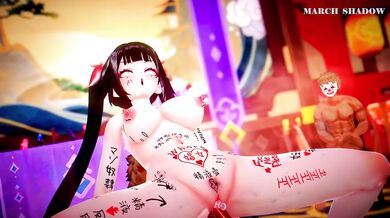 Sparkling Journey to Paradise: March Shadow's Erotic Dance of Lust
