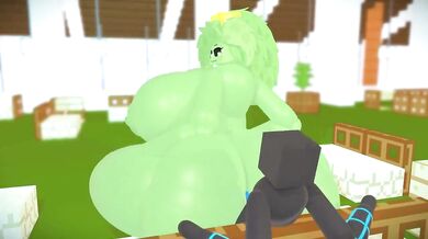 Mutant Slime Monster Meets a Sexy Gal