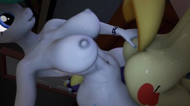'Sexual Adventures of a Punk Rock Chimera with Rarity and Braeburn in 3D'