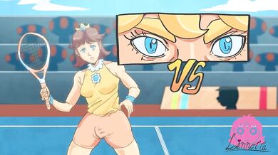 Bowsette vs Daisy in a Hot and Heavy Tennis Tussle