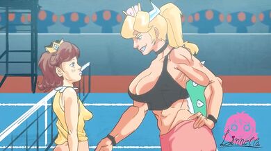 Bowsette vs Daisy in a Hot and Heavy Tennis Tussle
