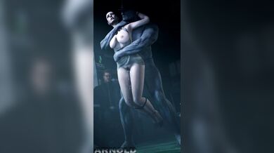 Excella gets brutally banged by Mr. X, under Wesker's orders.