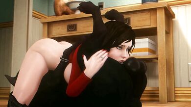 A Dog Lover's Dream Come True: Elizabeth and Her Canine Companion in HD Quality