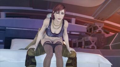 Galactic Bounty Huntress Femshep's Forbidden Romance with an Alien Assassin, Batarian, on Endless Repeat