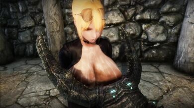 Majoras' Mask Mage in a Latex Suit, Taken by Golbin in Episode 5 of Soul Eater Season 2.