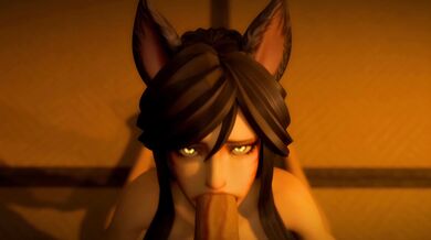 Ahri's Blowjob - Shidosan in 60FPS 4K!