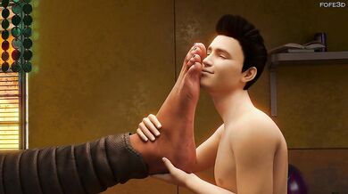 Panam Palmer's Foot Obsession Continues in Part 2: Rough Foot Job Action