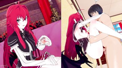Big Titties Bouncing in Shorts: High School DxD's Rias Gremory with Sound and Attention!