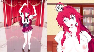 Big Titties Bouncing in Shorts: High School DxD's Rias Gremory with Sound and Attention!
