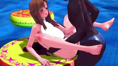 Asuna and her Sword Art Online lover, a forbidden hentai PORN video!