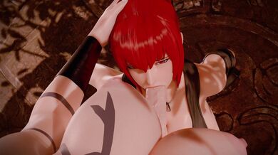 Orochi's Futa Cumshot Sensation with Leona and the Bouquetman [WM Included]