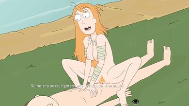 The summer sun was shining bright on the bikini-clad body of Morty as she rode her bike outside, completely naked.