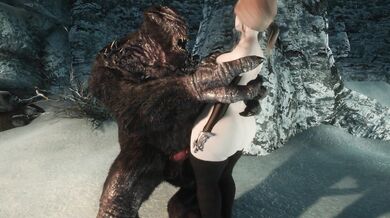 Massive Mountain Monster Fucks Dreamy Damsel in Heated Hideaway