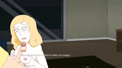 Morty Gets a Titty Fuck from Beth at Night