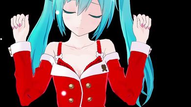 Hatsune Miku and her Elf Friends Gift-Giving POV Blowjob