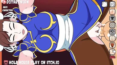 Chun-Li's Ultra Doggy Style Creampie Drenches the Hole House
