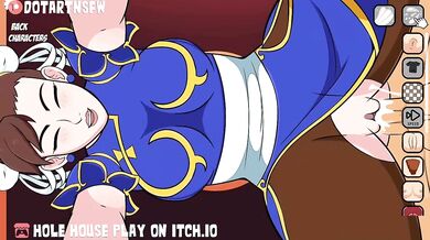 Chun-Li's Ultra Doggy Style Creampie Drenches the Hole House