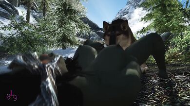 Rewritten as: 'Alpha Males Unite in Sensual Matings'