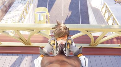 Fucking Tracer's Wet Pussy Explodes with Cum in a Blacked and Cawneil Double Team Slam!