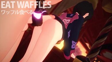 Youko's Waffle Eating Orgy with Aether