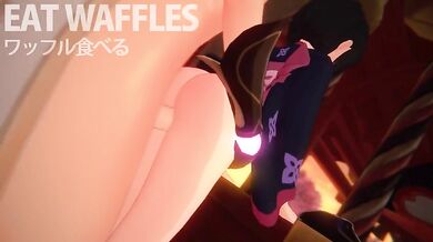 Youko's Waffle Eating Orgy with Aether