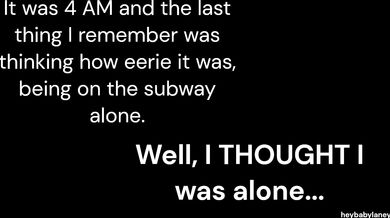 Desolate Metro Ride (shemaleonmale)