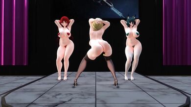Naughty Milk Maidens: Honkai x Genshin's Dick-Milking Dance Party with Mommy (HMV)